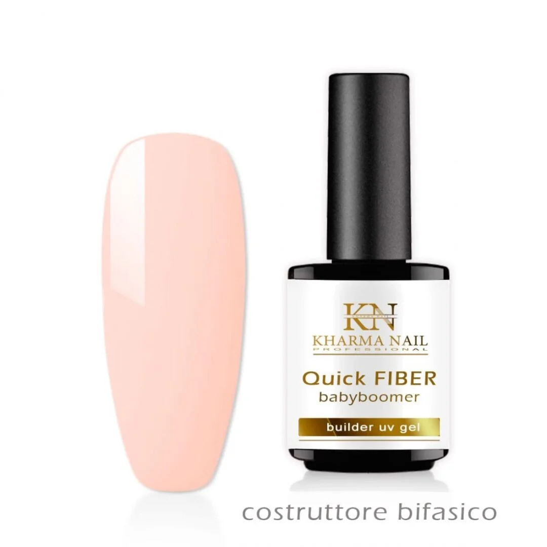 gel costruttore bifasico per unghie Quick Fiber Babyboomer 15ml / Kharma nail