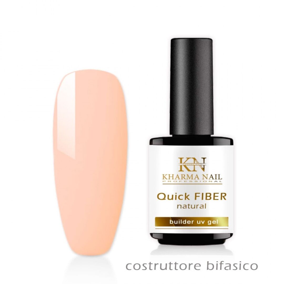 gel costruttore bifasico per unghie Quick Fiber Natural 15ml / Kharma nail