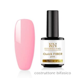 gel costruttore bifasico per unghie Quick Fiber Pink 15ml / Kharma nail