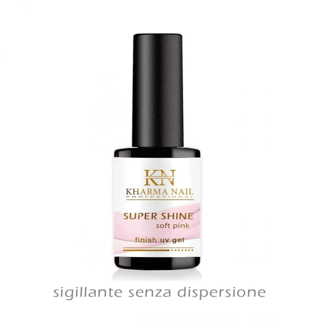 gel sigillante per unghie senza dispersione Super Shine Soft Pink 10ml / Kharma nail