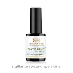 gel sigillante per unghie senza dispersione Super Shine Soft White 10ml / Kharma nail