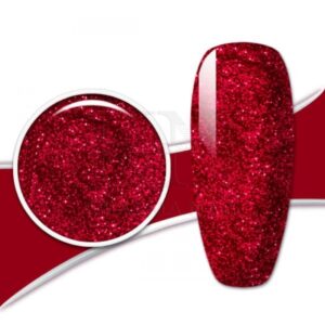 gel color glitter per unghie rosso GL49 Red Ruby / Kharma nail