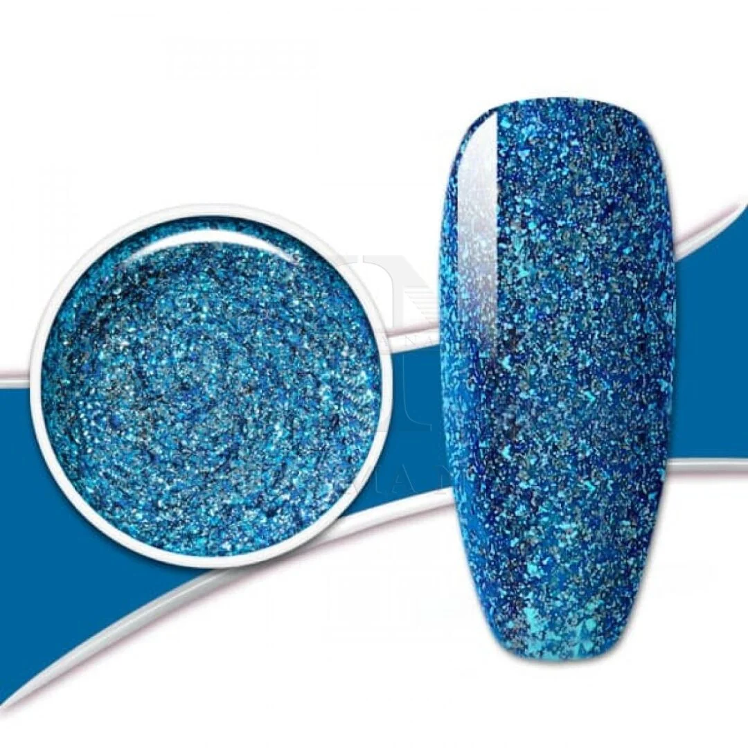gel glitter colorato per unghie GS03 Electric Blue / Kharma nail