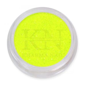 decorazioni per unghie in polvere glitterata Neon Yellow / Kharma nail
