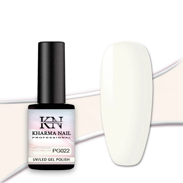 smalto semipermanente per unghie pastello bianco pg022 kharma nail