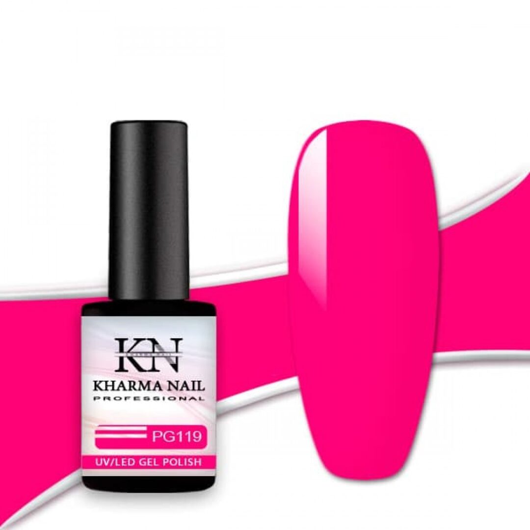 smalto semipermanente per unghie pastello pink fluo PG119 / Kharma nail