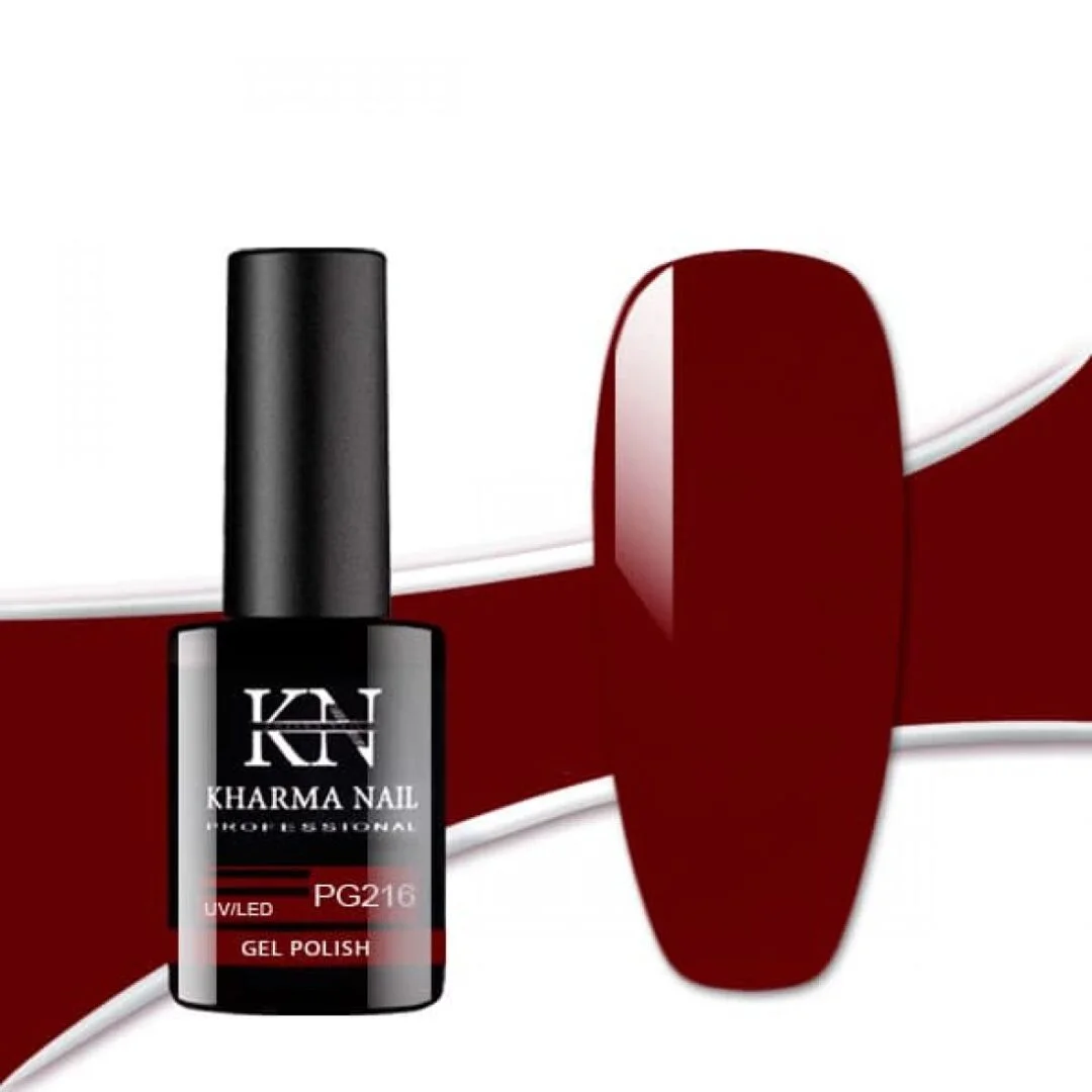 smalto semipermanente per unghie pastello rosso PG216 / Kharma nail