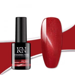 smalto semipermanente per unghie metallizzato rosso Mars PCT03 Cat Eye / Kharma nail