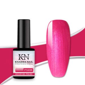 smalto semipermanente per unghie metallizzato rosa pg038 kharma nail