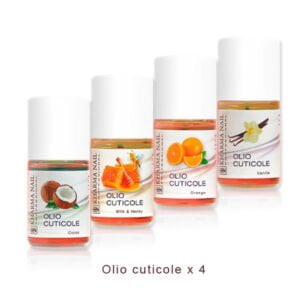 kit quattro boccette olio cuticole varie fragranze
